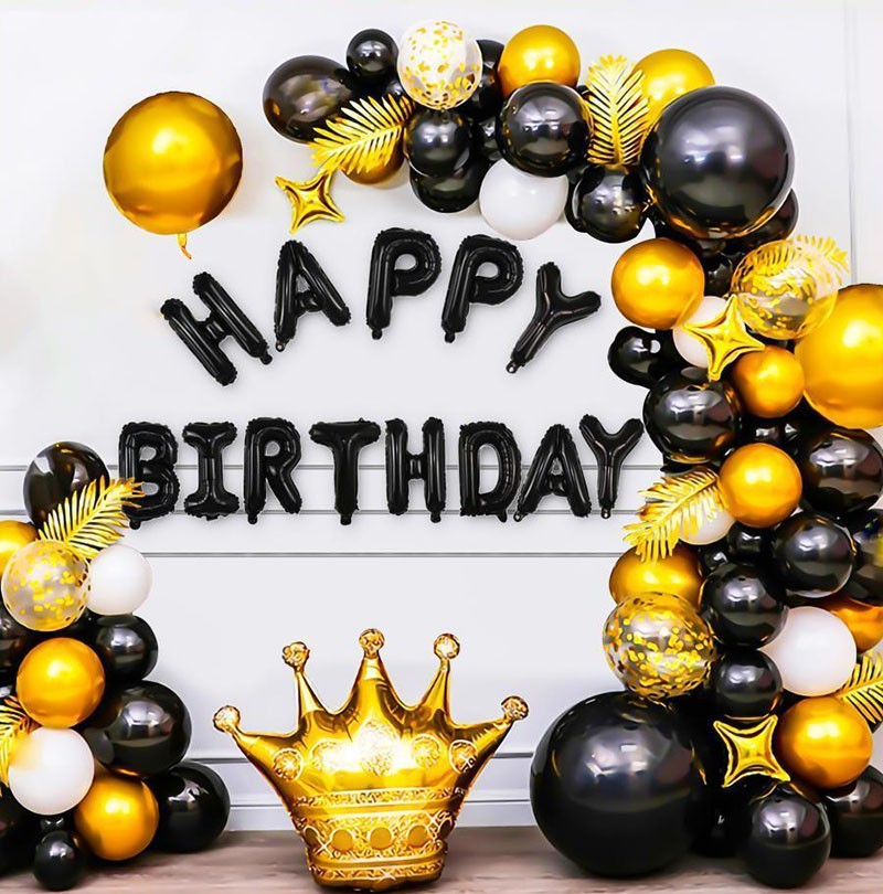 Wholesale Gold and Black Party Decorations Low MOQ Quick Delivery with Door to Door Service JLH-715